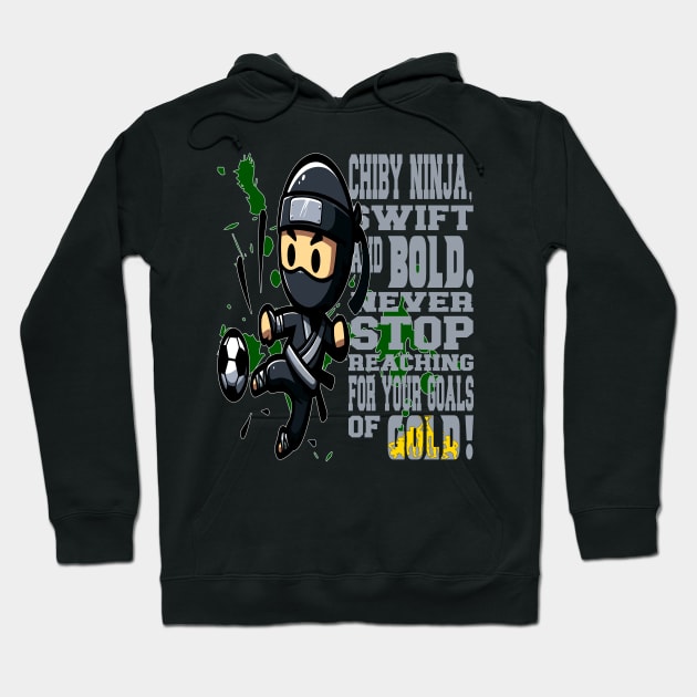 Ninja's Soccer Ambition Hoodie by maknatess